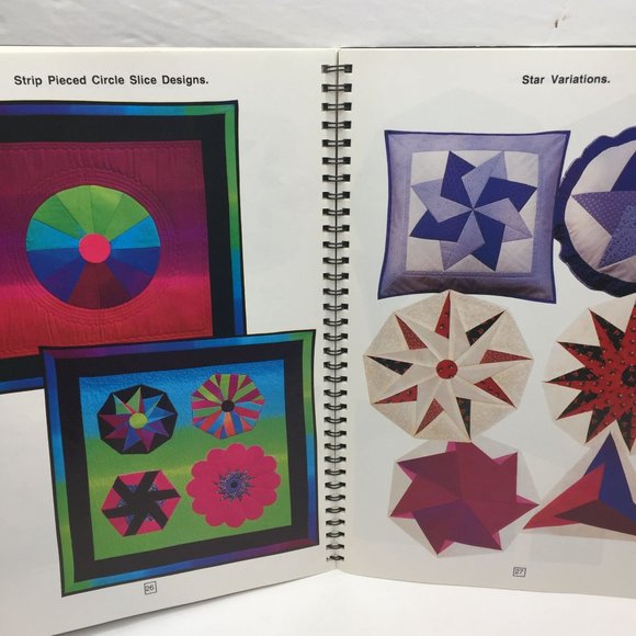 1996 Slice Up A Circle Easy Geometricks Patchworkers Angela Madden Quilts Spiral - Picture 5 of 10